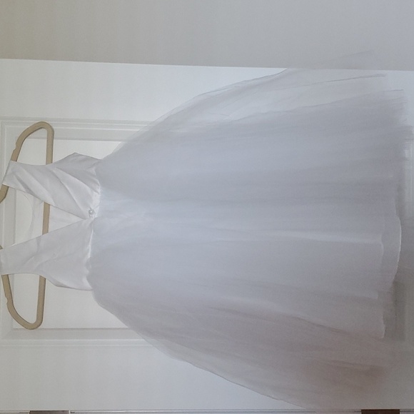 Flower Girl Elegant Tulle Skirt Dress Size 6 - Picture 2 of 5